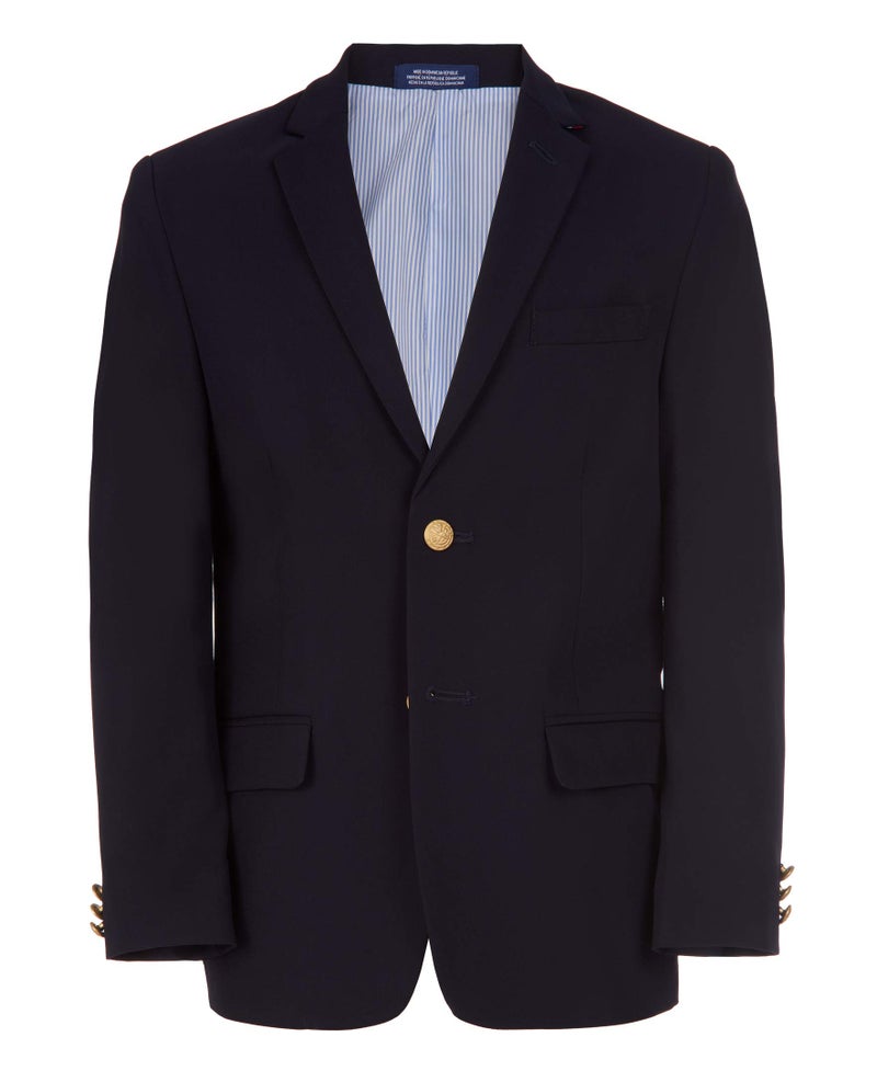 Izod Big Boy's Brass Button Blazer Jacket Blazer, Blue Indigo, 8 - Image 1